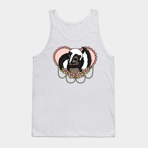 Kawaii Flower Bambi Tank Top by kirrajadex